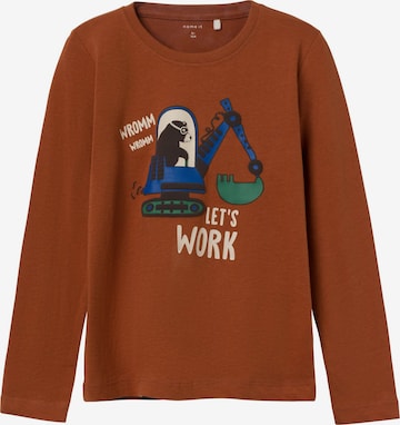 NAME IT Shirt 'Les' in Brown: front