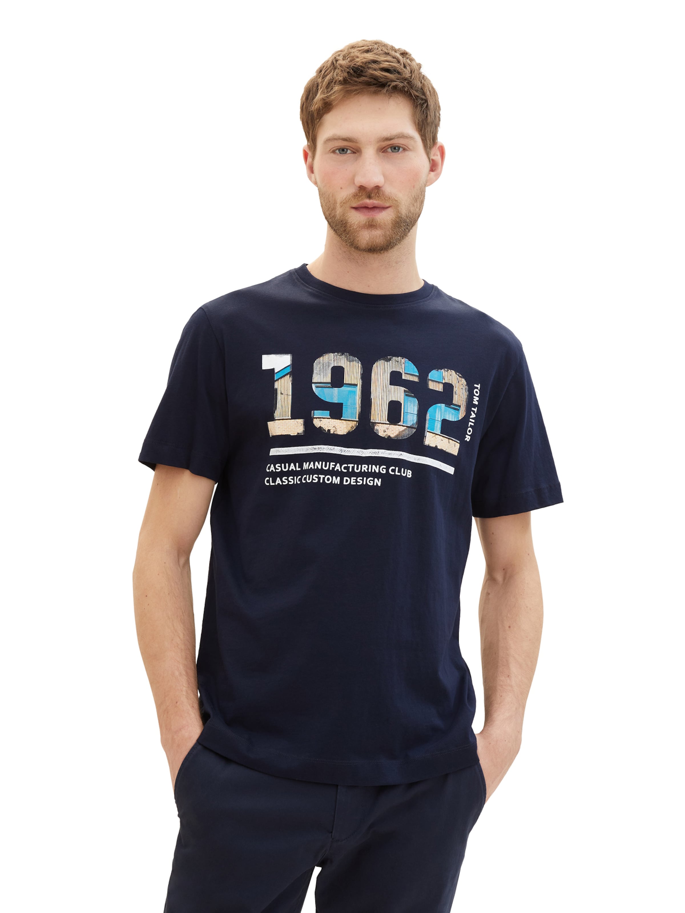 TOM TAILOR Shirt in Blue: front