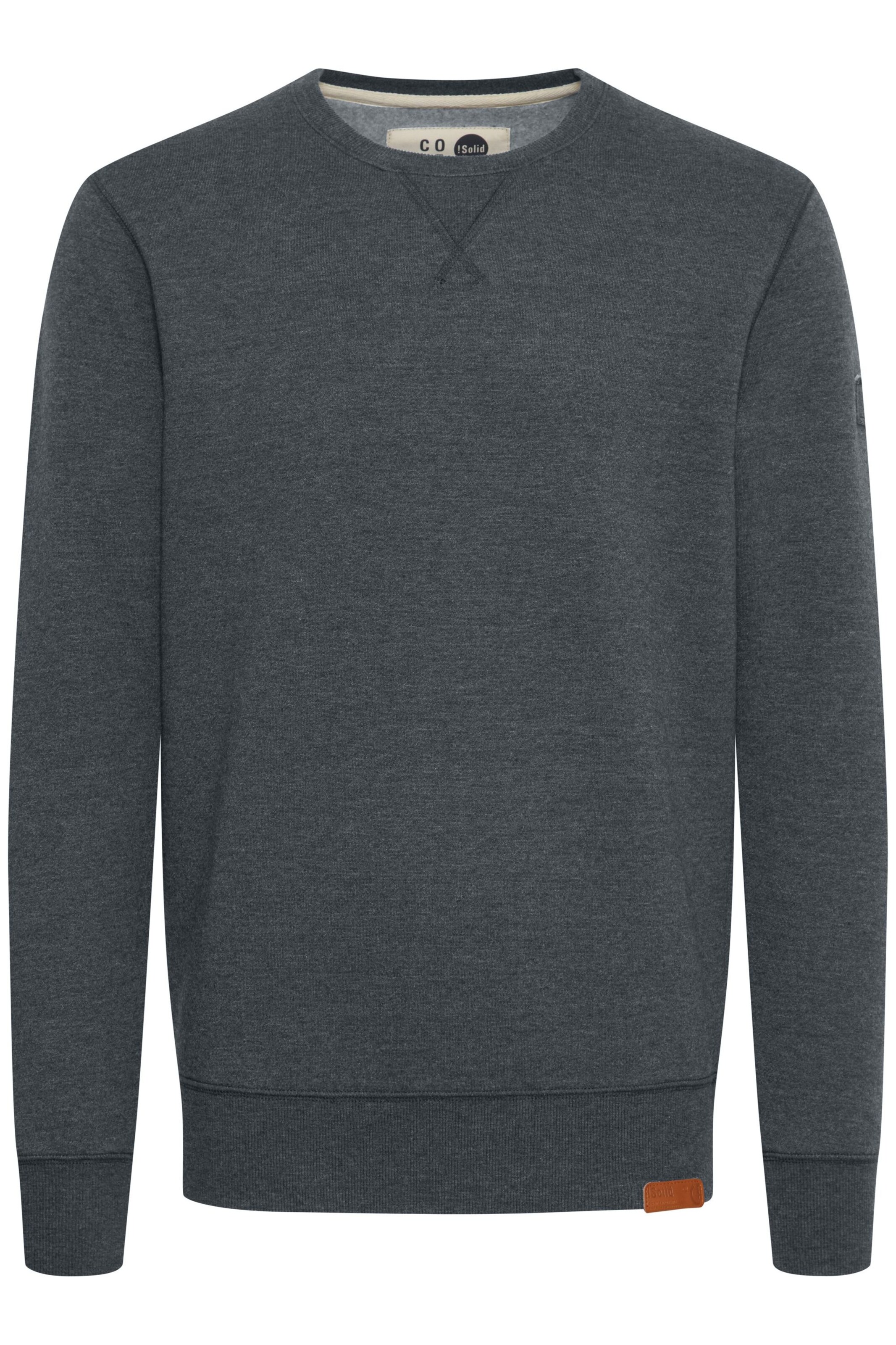 !Solid - Sweatshirt 'Trip' em cinzento: frente