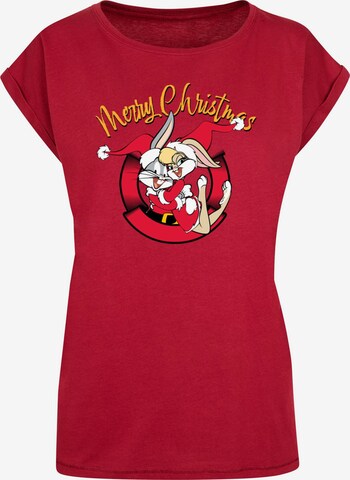 ABSOLUTE CULT Shirt ' Looney Tunes - Lola Merry Christmas' in Rood: voorkant