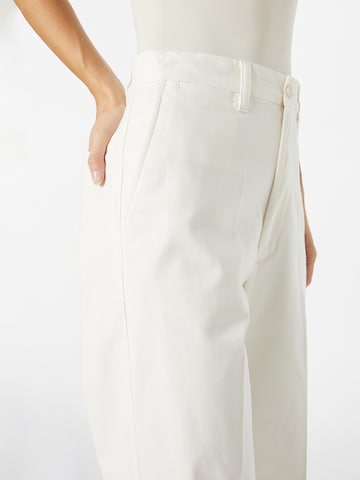 Polo Ralph Lauren Wide leg Pressveckad byxa i vit