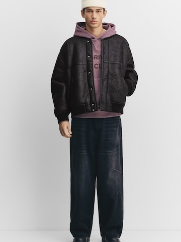 Pull&Bear Přechodná bunda – černá