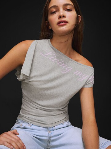 Bershka Póló - szürke