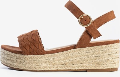 Celena Sandales 'Clementine' en camel, Vue avec produit