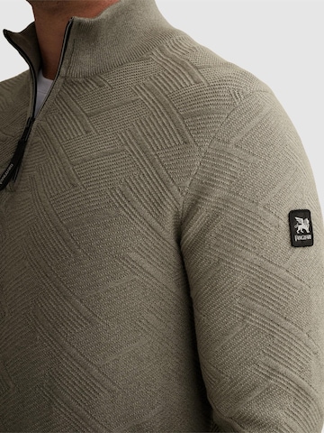 VANGUARD Pullover 'Pullover with half-zip and allover texture'‌‌‌‌‌‌‌‌‌‌ in Grün