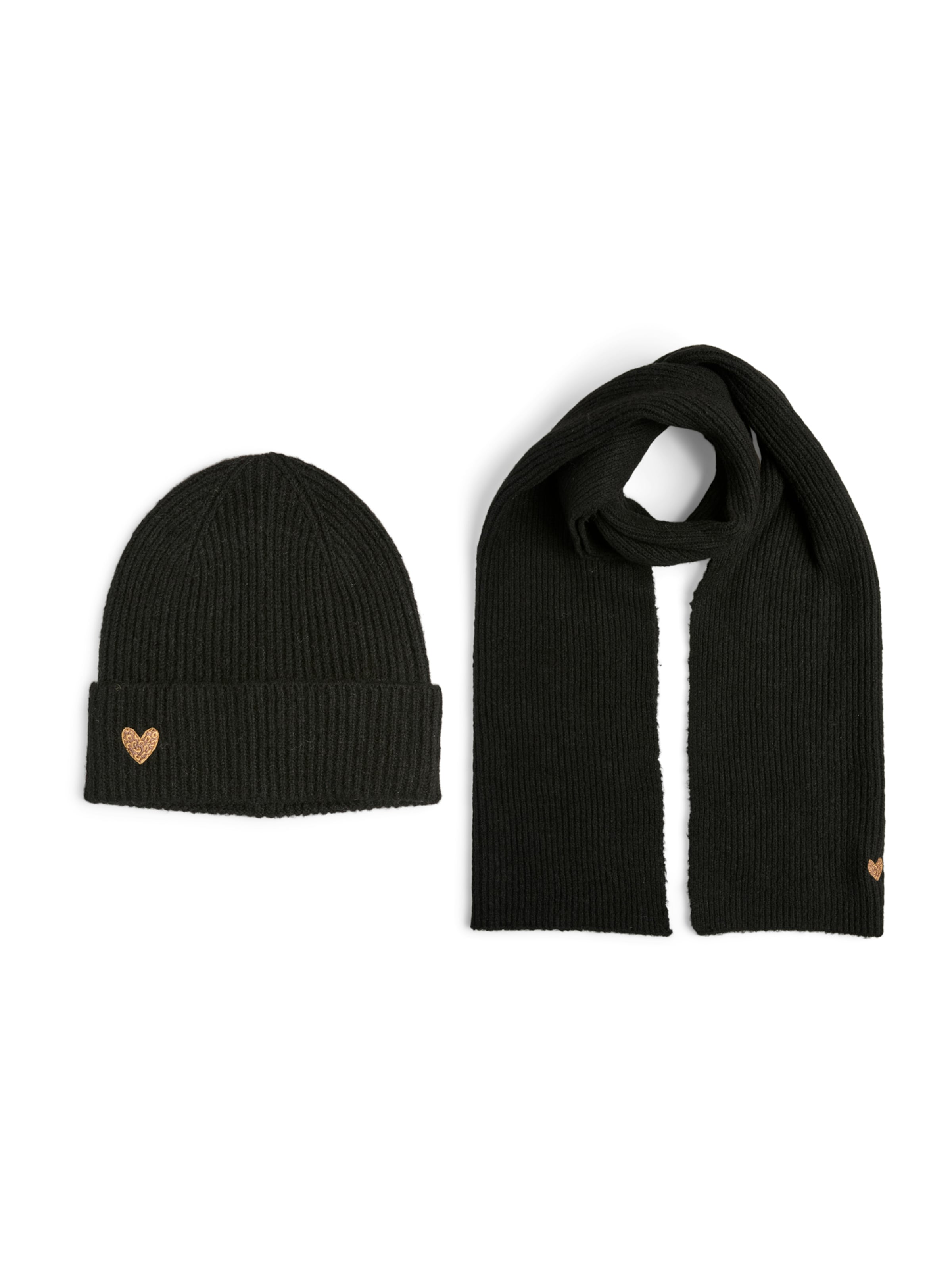 PIECES Beanie 'PCNIVA' in Black: front