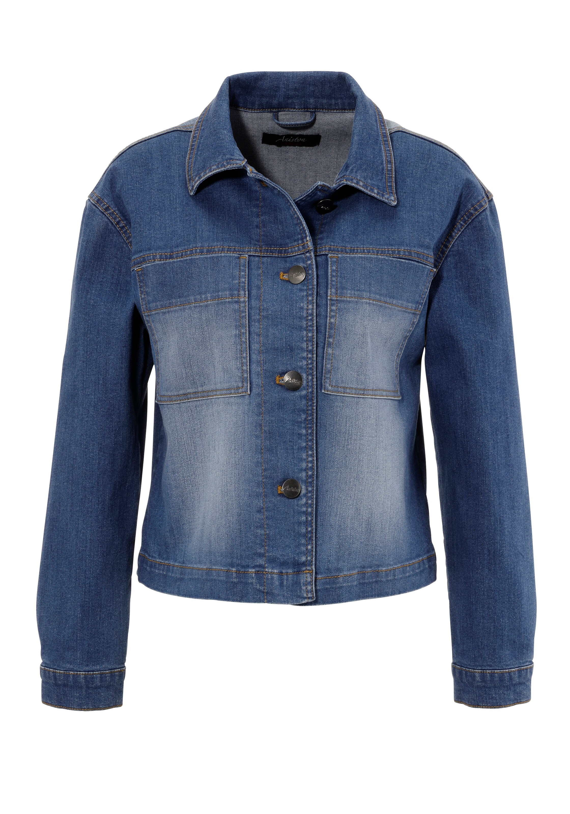 Aniston CASUAL Jacke in Blau: Vorderseite