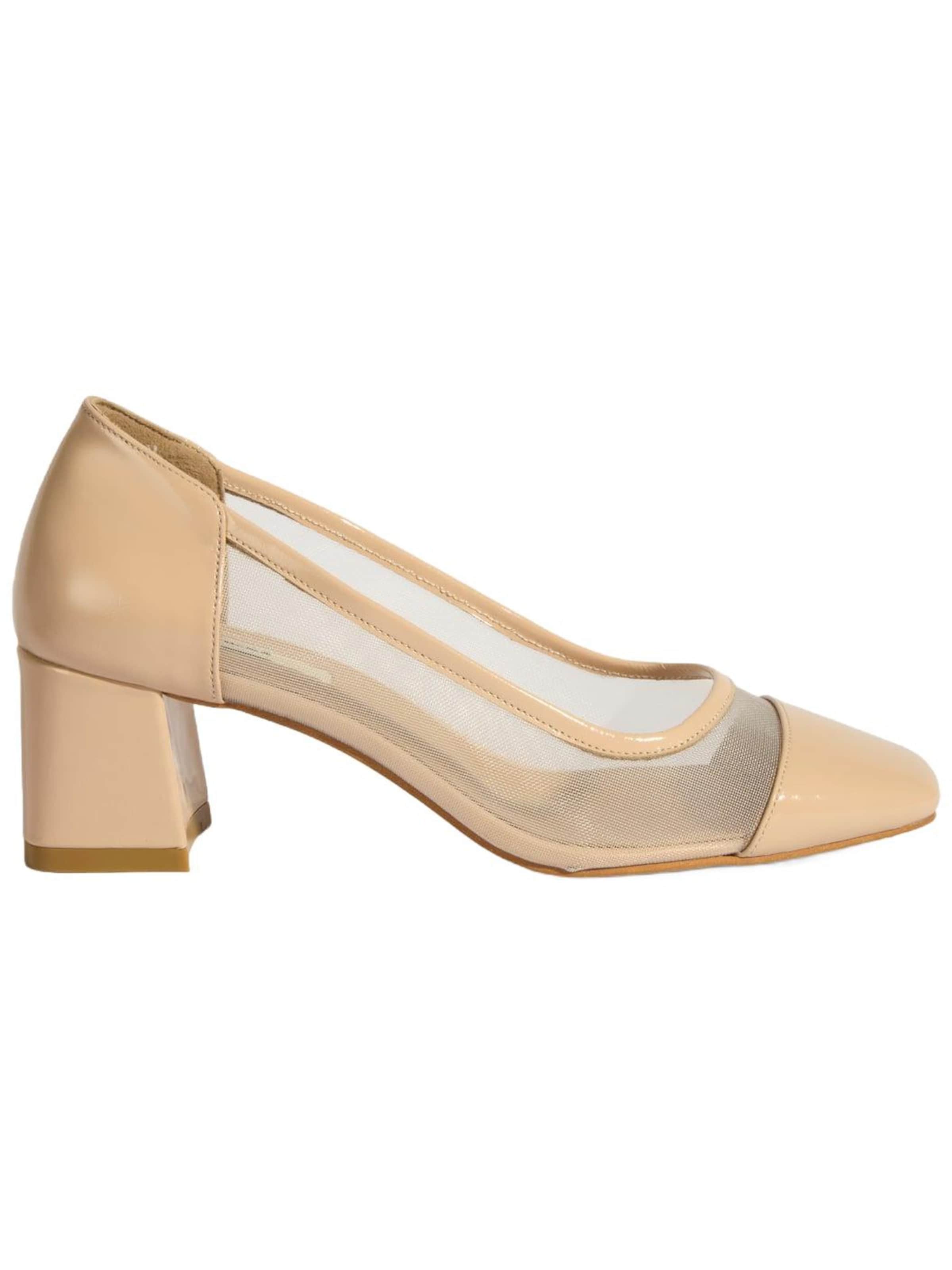 Desa Pumps 'Blockabsätze' in Beige