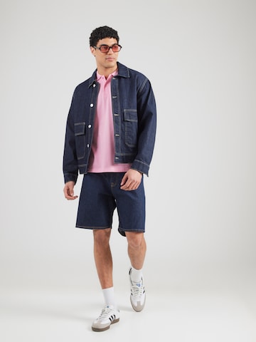 JACK & JONES Póló 'JJCOLLEGE' - rózsaszín