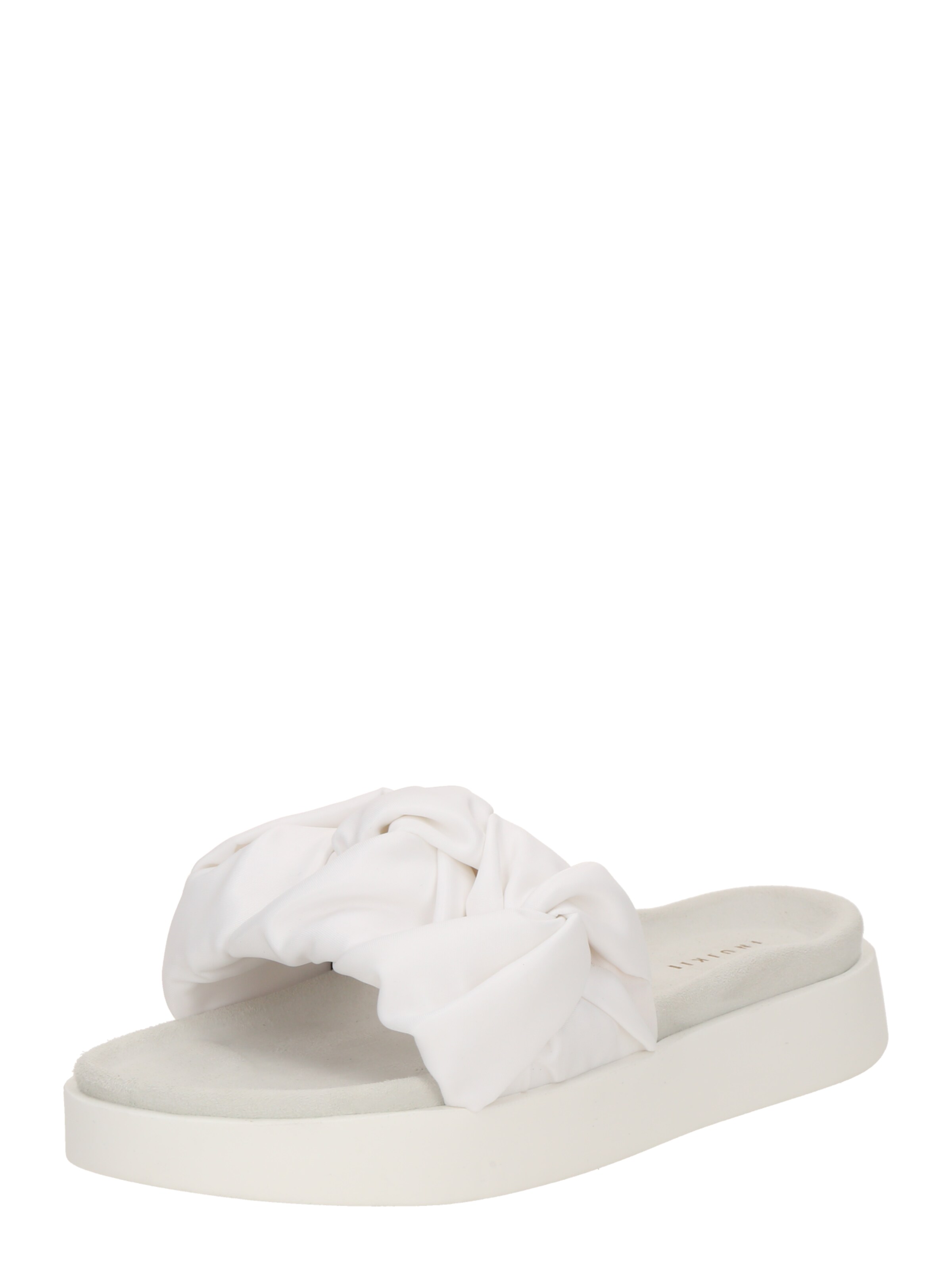 INUIKII Mules 'Fjord Flower' in White: front
