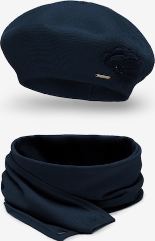 Vivisence Beanie '7036 Set' in Blue: front