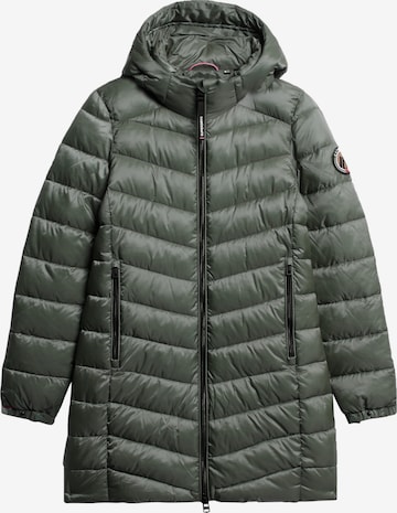 Superdry Wintermantel 'Fuji' in Groen: voorkant