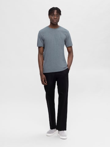 SELECTED HOMME T-Shirt 'Aspen' in Grau