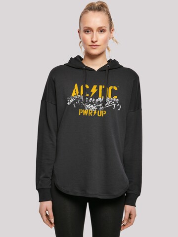 F4NT4STIC Sweatshirt 'ACDC Rock Band PWRUP Portrait Motion' in Zwart: voorkant