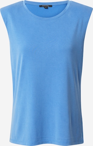 COMMA Top in Blauw: voorkant