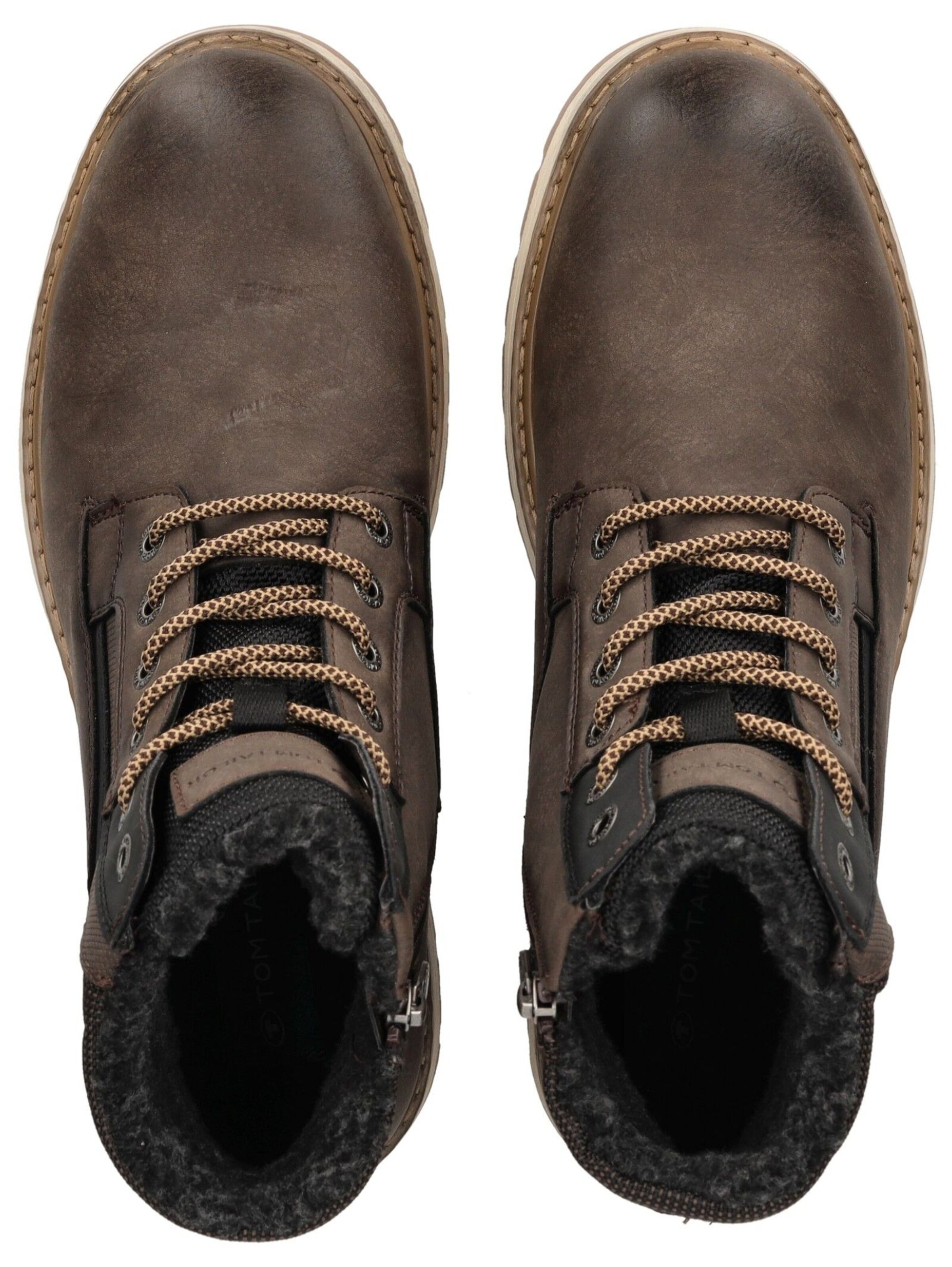 TOM TAILOR Lace-up boots in Brown