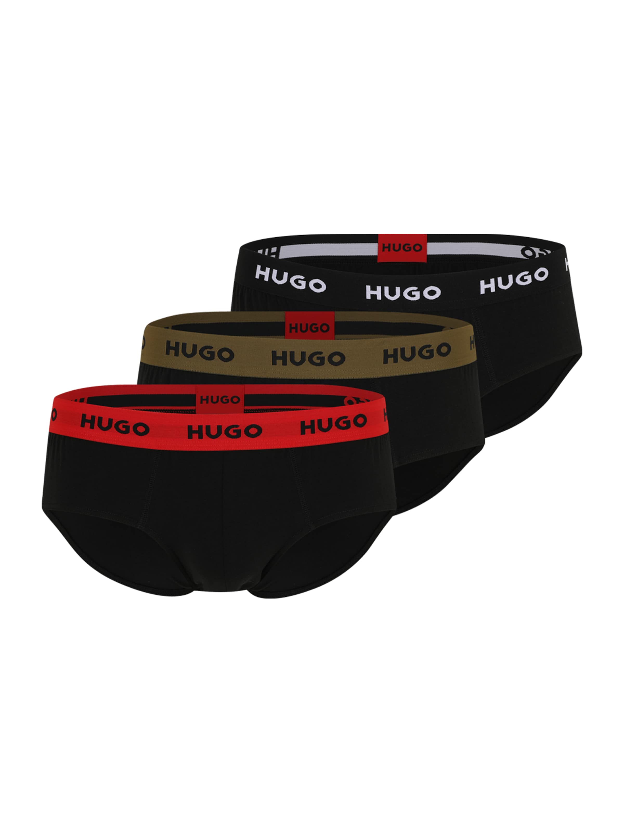 HUGO Σλιπ σε μαύρο: μπροστά