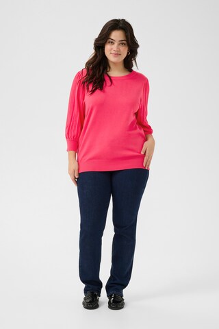 KAFFE CURVE Pullover 'Loni' in Pink