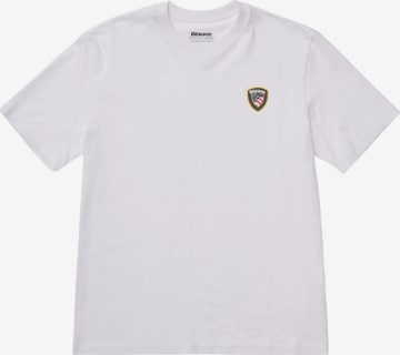 T-Shirt 'BLAUER FAXON T-SHIRT T-SHIRT' Blauer en blanc : devant