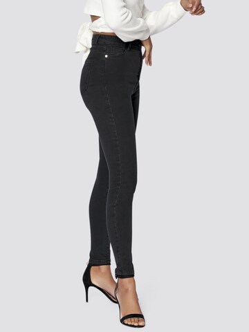 FRESHLIONS Skinny Jeans 'Ramona' in Zwart