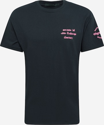 Mennace Regular fit Shirt 'VIDEO EXCHANGE' in Black: front