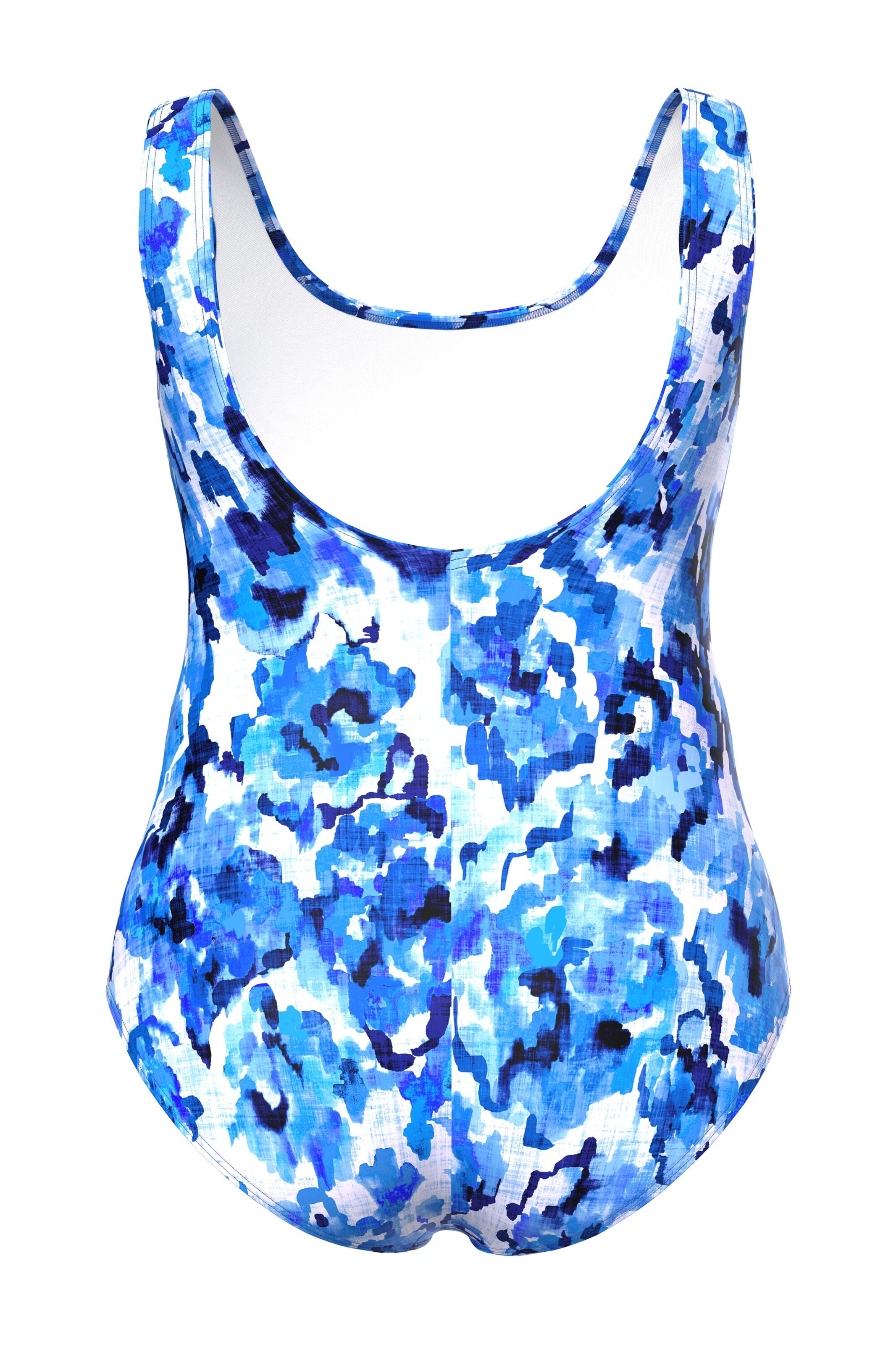 Ulla Popken T-shirt Swimsuit in Blue