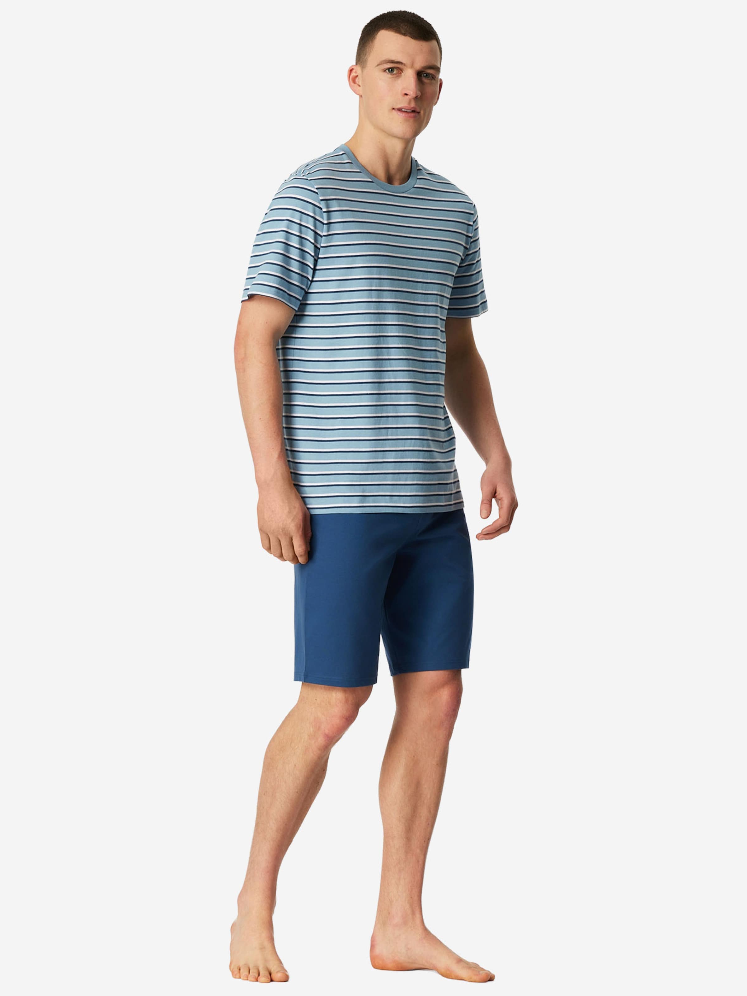 Pyjama court ' Casual Nightwear ' SCHIESSER en bleu : devant