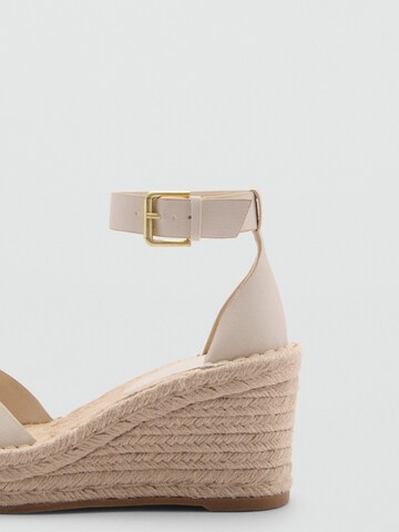MANGO Sandale 'Larisa' in Beige