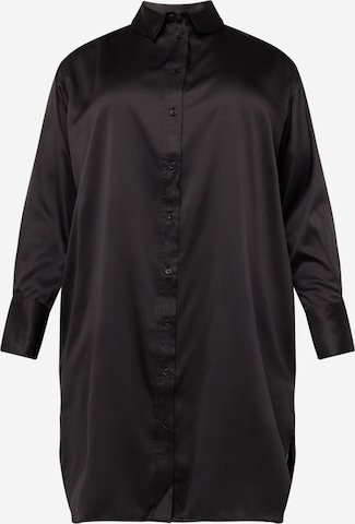 ONLY Carmakoma Košilové šaty 'DARLENE LIFE' – černá: přední strana