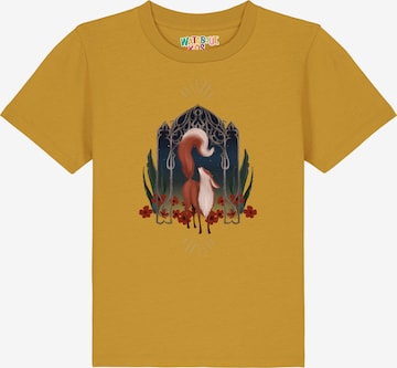 watabout.kids T-Shirt 'Der Wunderschöne Fuchs' in Gelb: Vorderseite