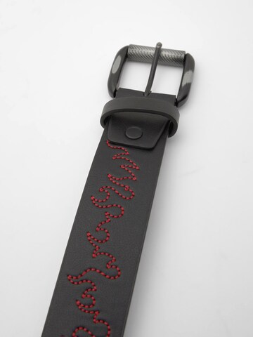 Pull&Bear Bälte 'STWD' i svart