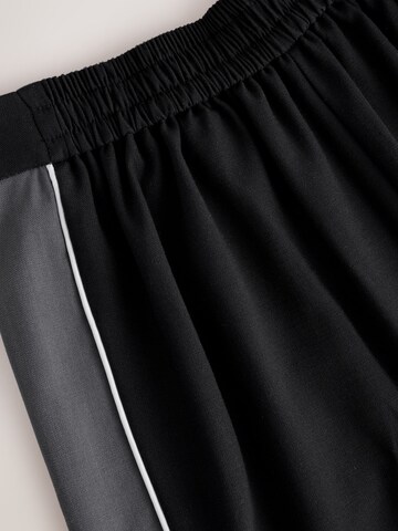 Next Wide leg Bandplooibroek 'N. Premium' in Zwart
