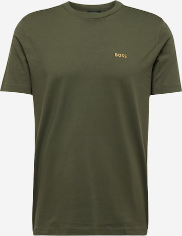 T-Shirt BOSS en vert : devant