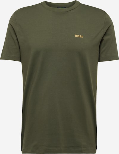 BOSS Green T-Shirt in gelb / dunkelgrün, Produktansicht