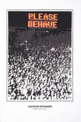 Weekend Offender Shirt ' Behave' in White
