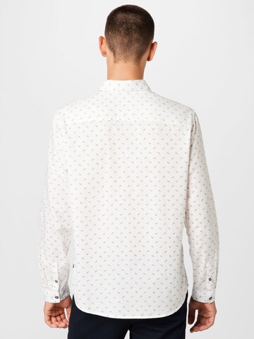 TOM TAILOR - Ajuste regular Camisa en blanco