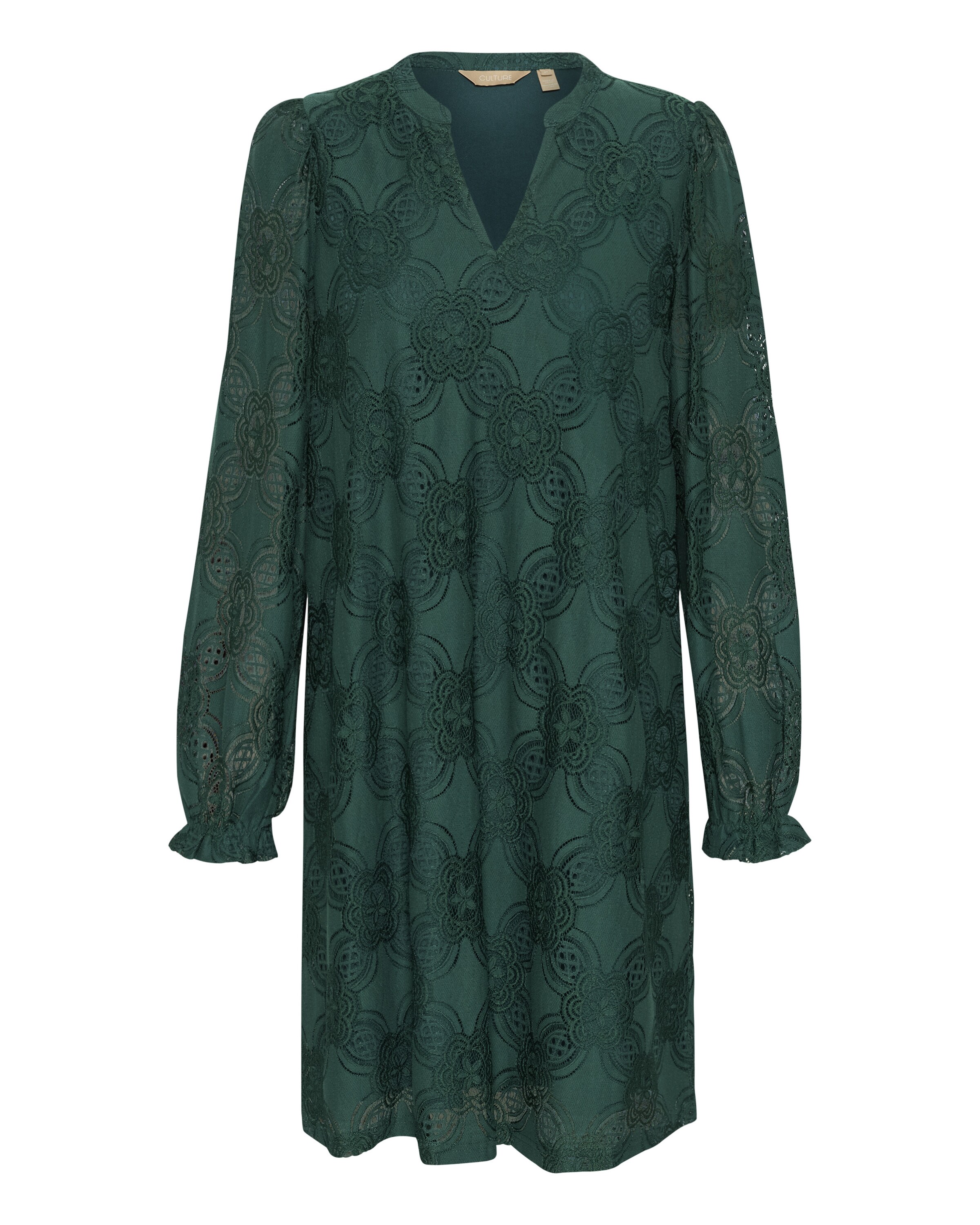 CULTURE Kjole 'Olu' i grøn: forside