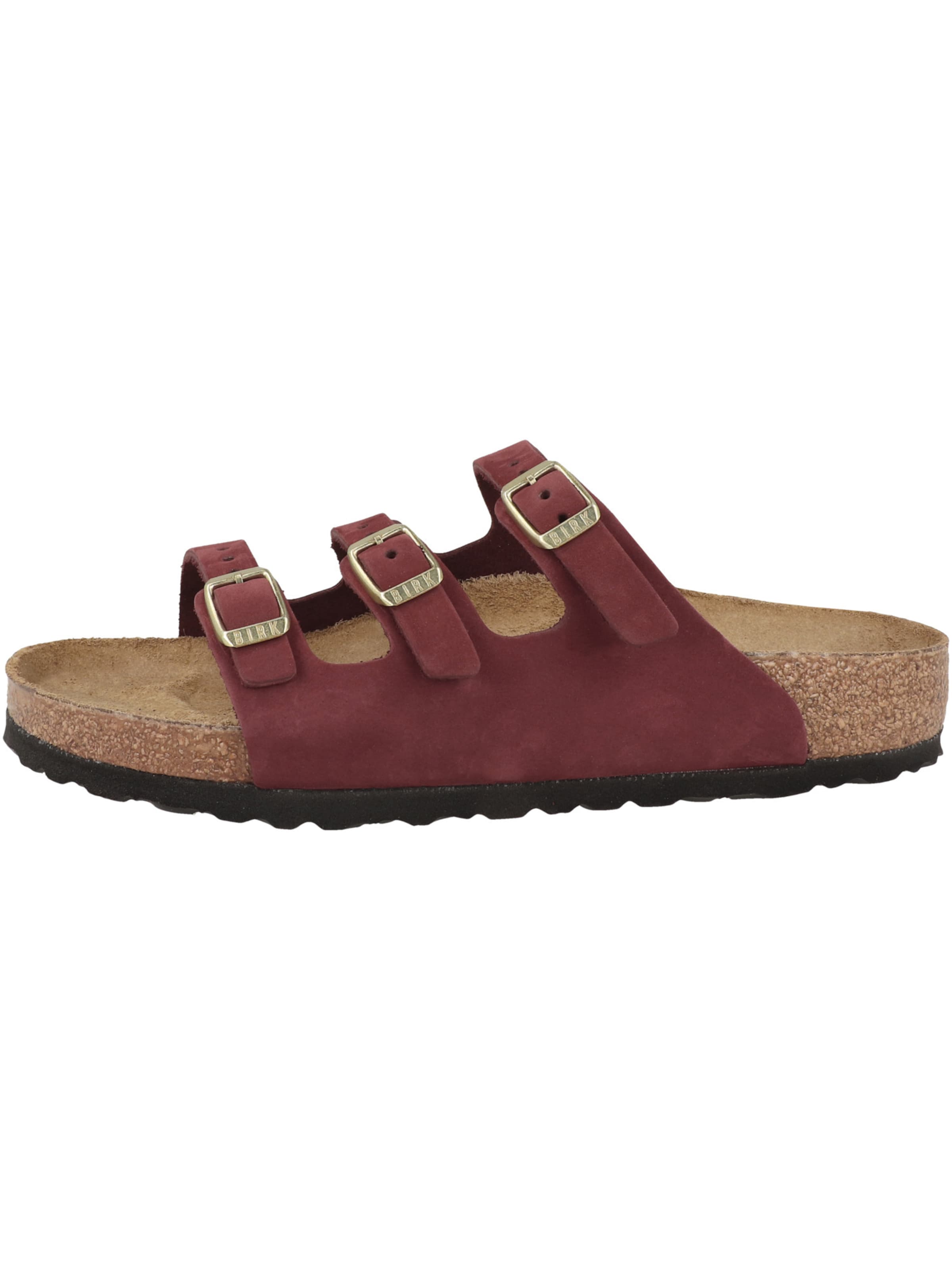 Mule 'Florida' BIRKENSTOCK en rouge : sur le côté