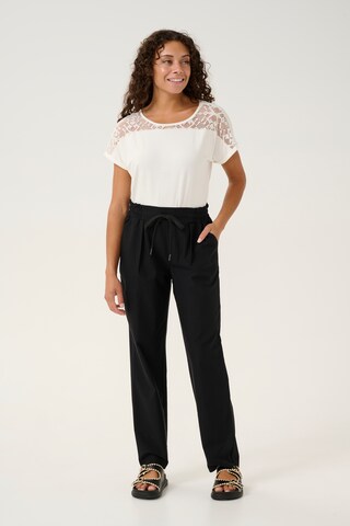 Regular Pantalon 'Tess' Cream en noir