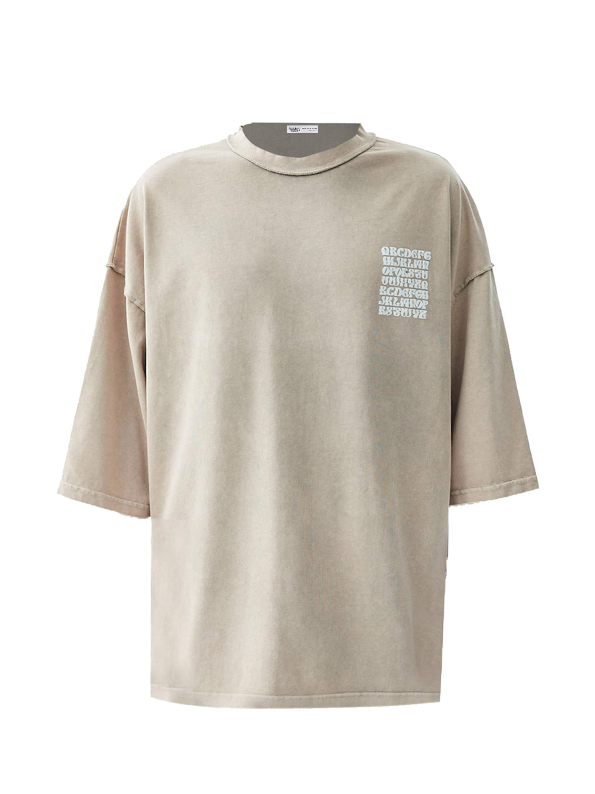 VAMOS CLO Футболка в Бежевый: спереди
