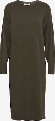 b.young Gebreide jurk 'Manina' in Groen: voorkant