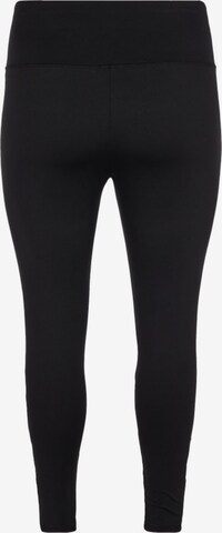 Active by Zizzi Skinny Sports trousers 'ABAGUIO' in Black