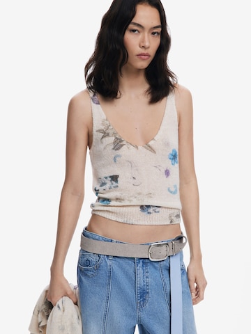 Desigual Sveter - Biela