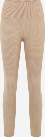 aim'n Skinny Workout Pants in Beige: front