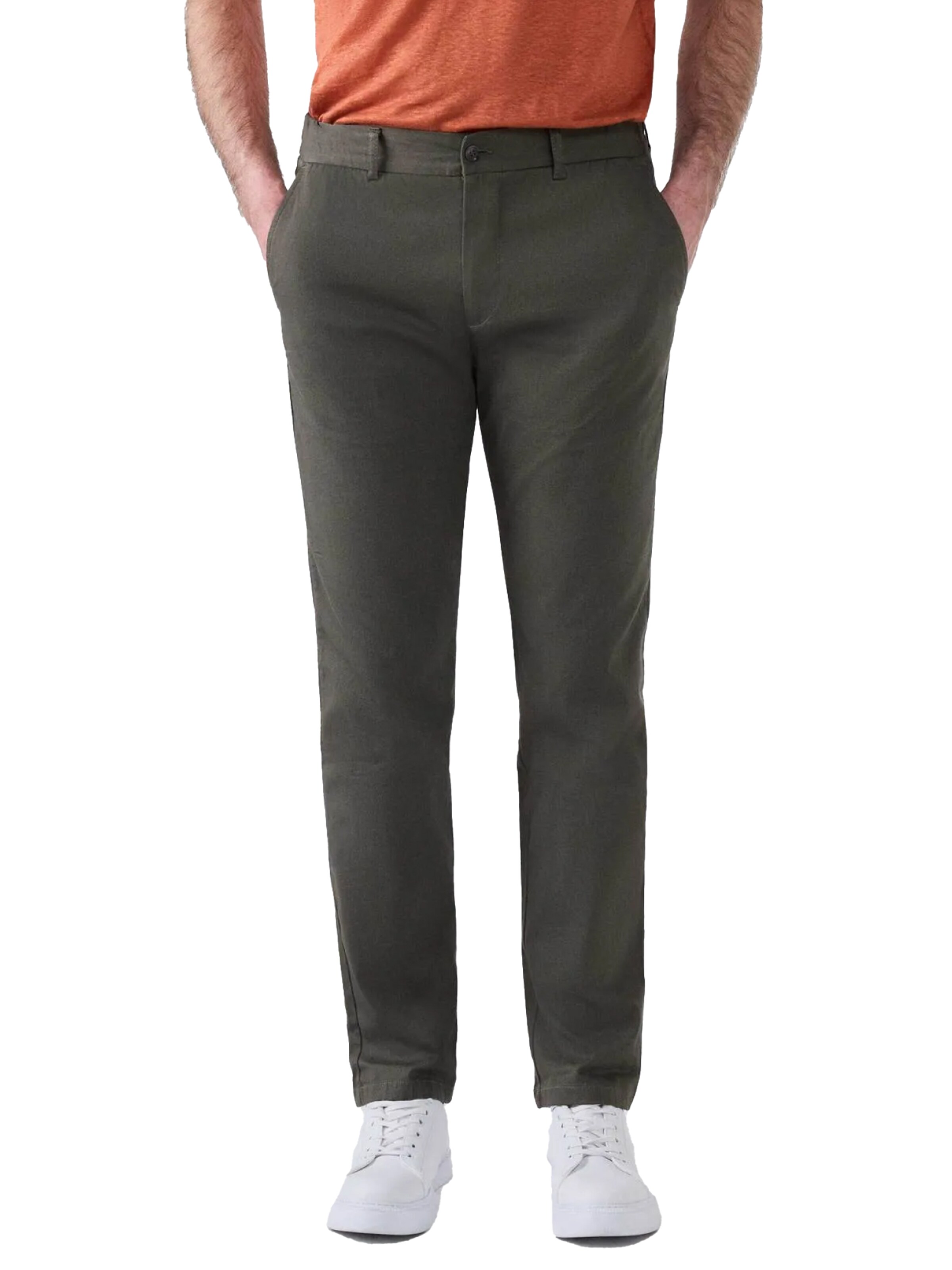 D’S Damat Regular Chino Pants in Grey: front