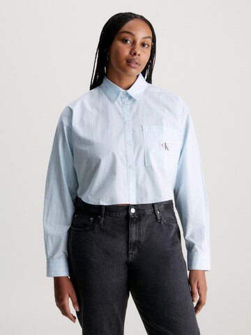 T-shirt Calvin Klein Jeans en bleu : devant