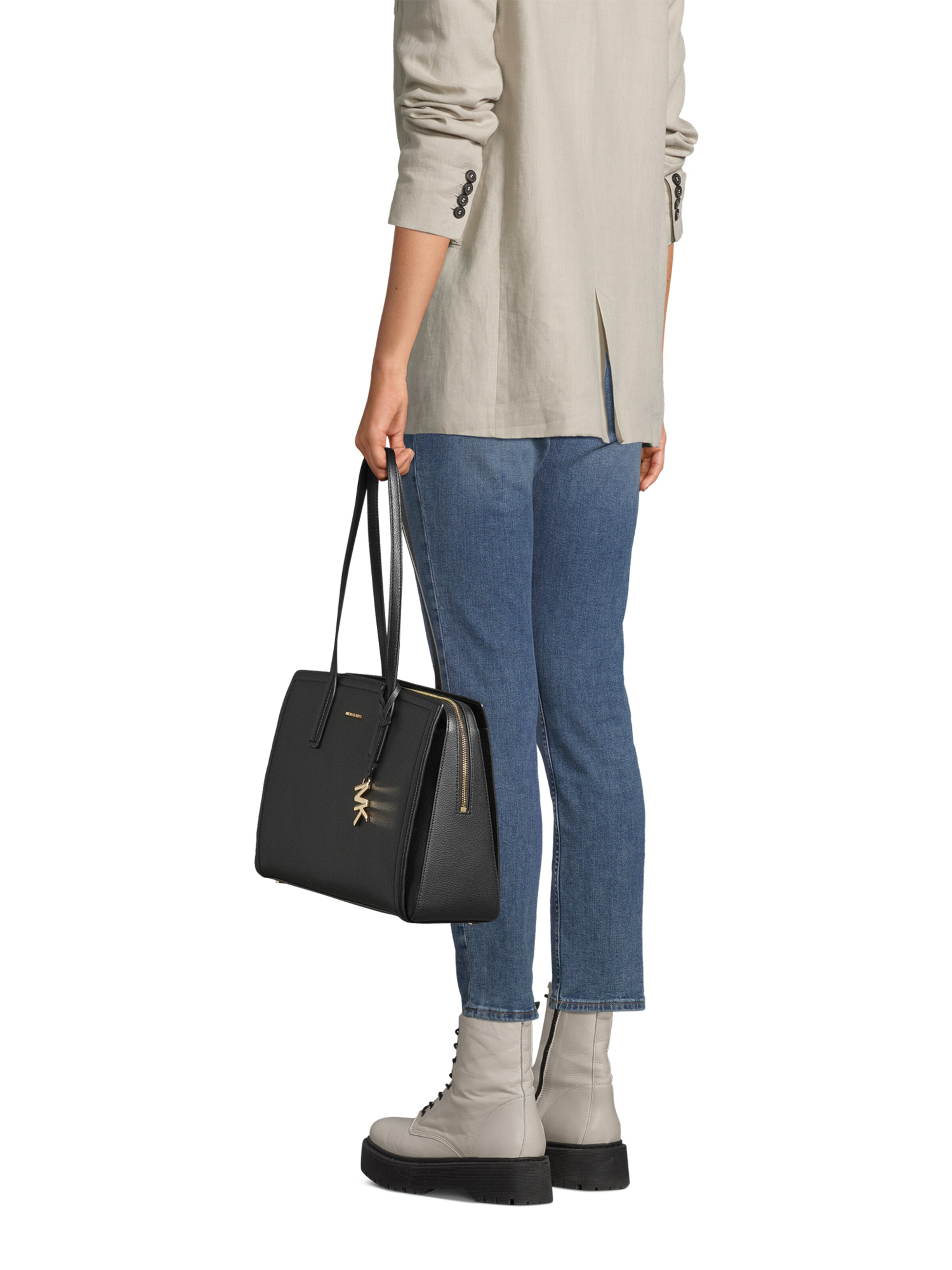 MICHAEL Michael Kors Μεγάλη τσάντα σε μαύρο: μπροστά