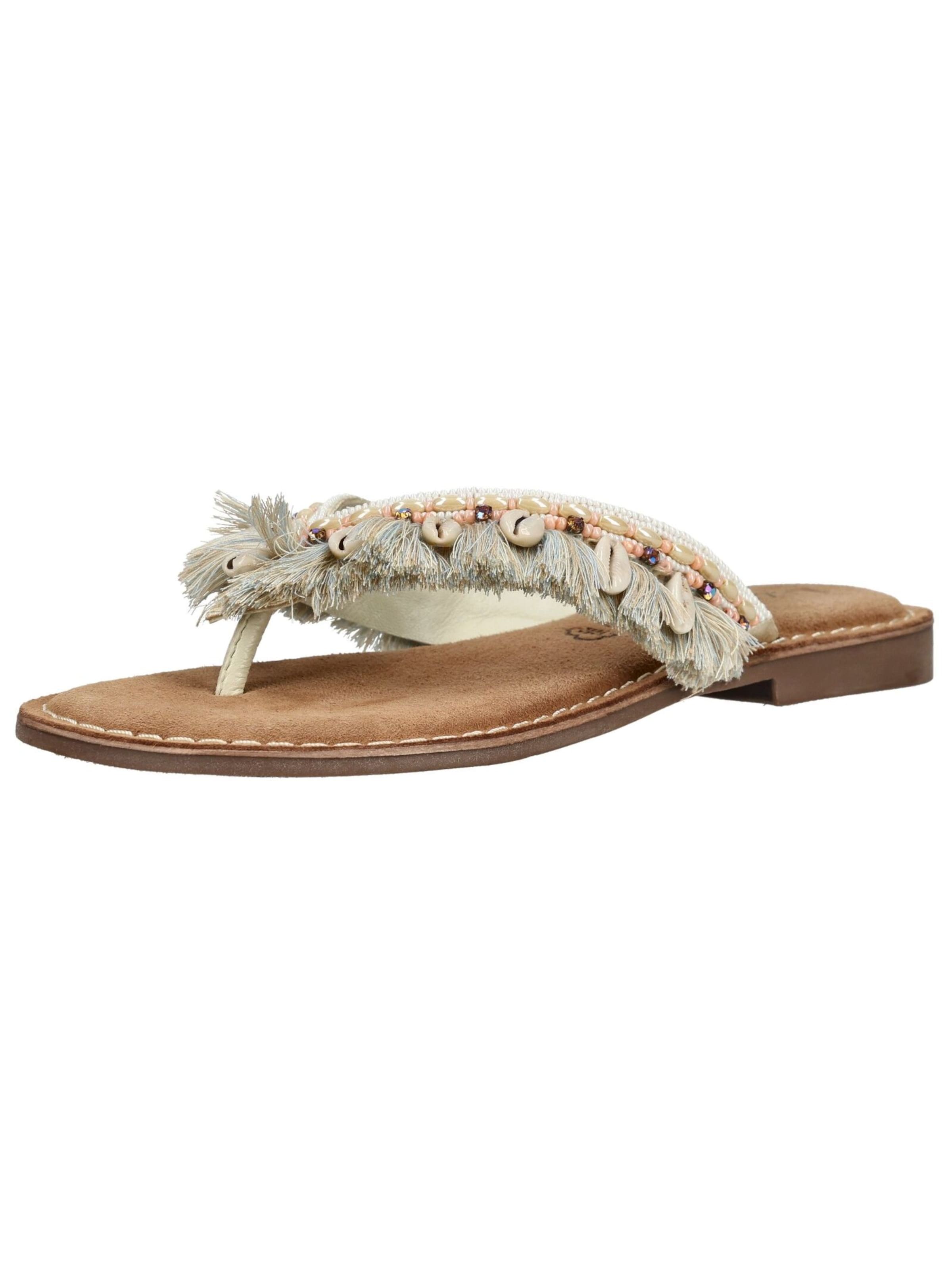 Tongs LAZAMANI en blanc : devant