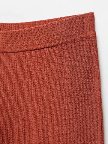 MANGO Wide leg Broek 'MATILDA' in Oranje