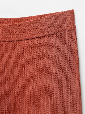 MANGO Szeroka nogawka Spodnie 'MATILDA' w kolorze pomarańczowy